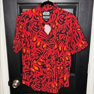 RSVLTS Star Wars Darth Maul tattoo Patterned Shirt